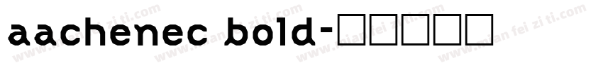 aachenec bold字体转换